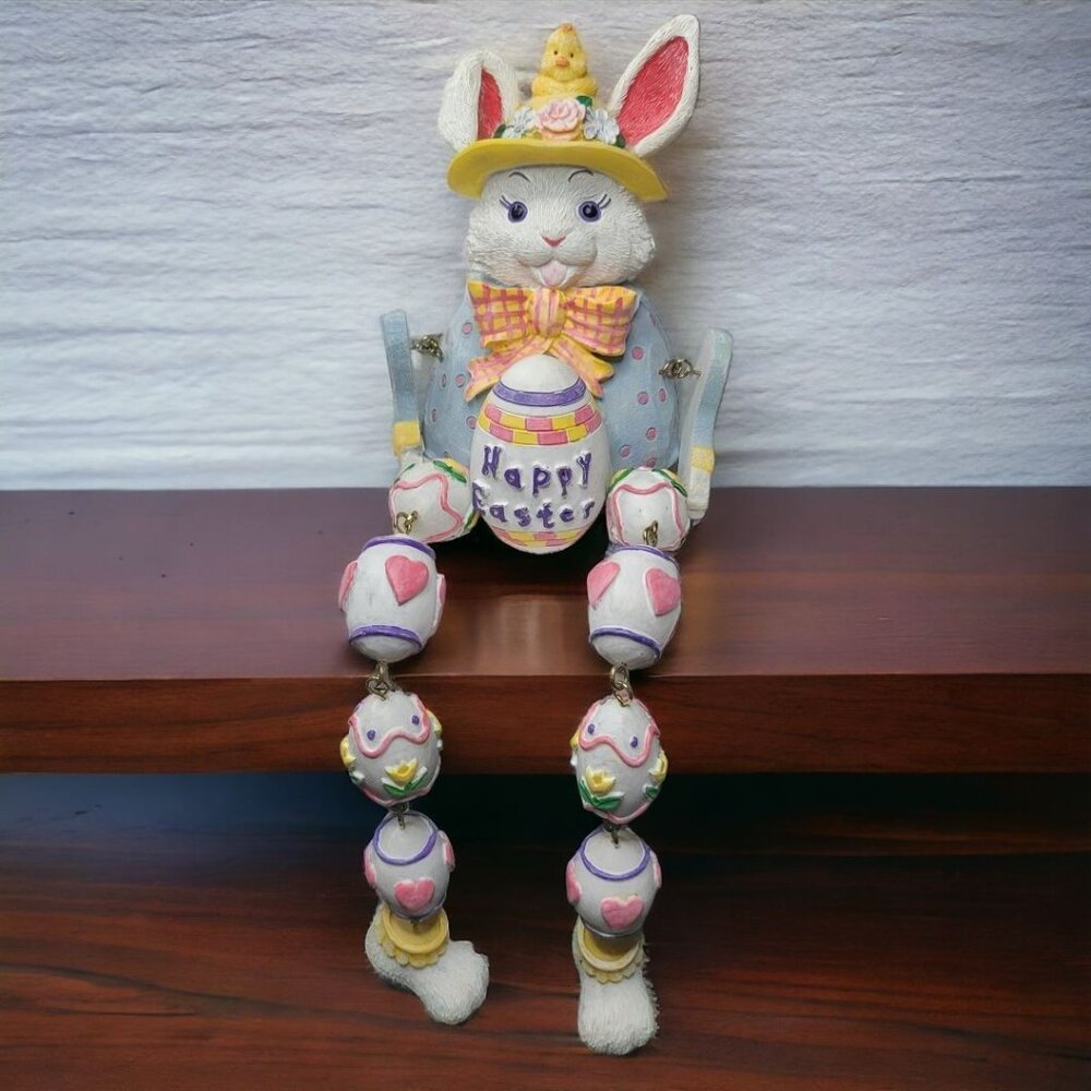 Doo‎ Dangles Bunny Easter Shelf Sitter 61821 Holiday 1999 Vintage